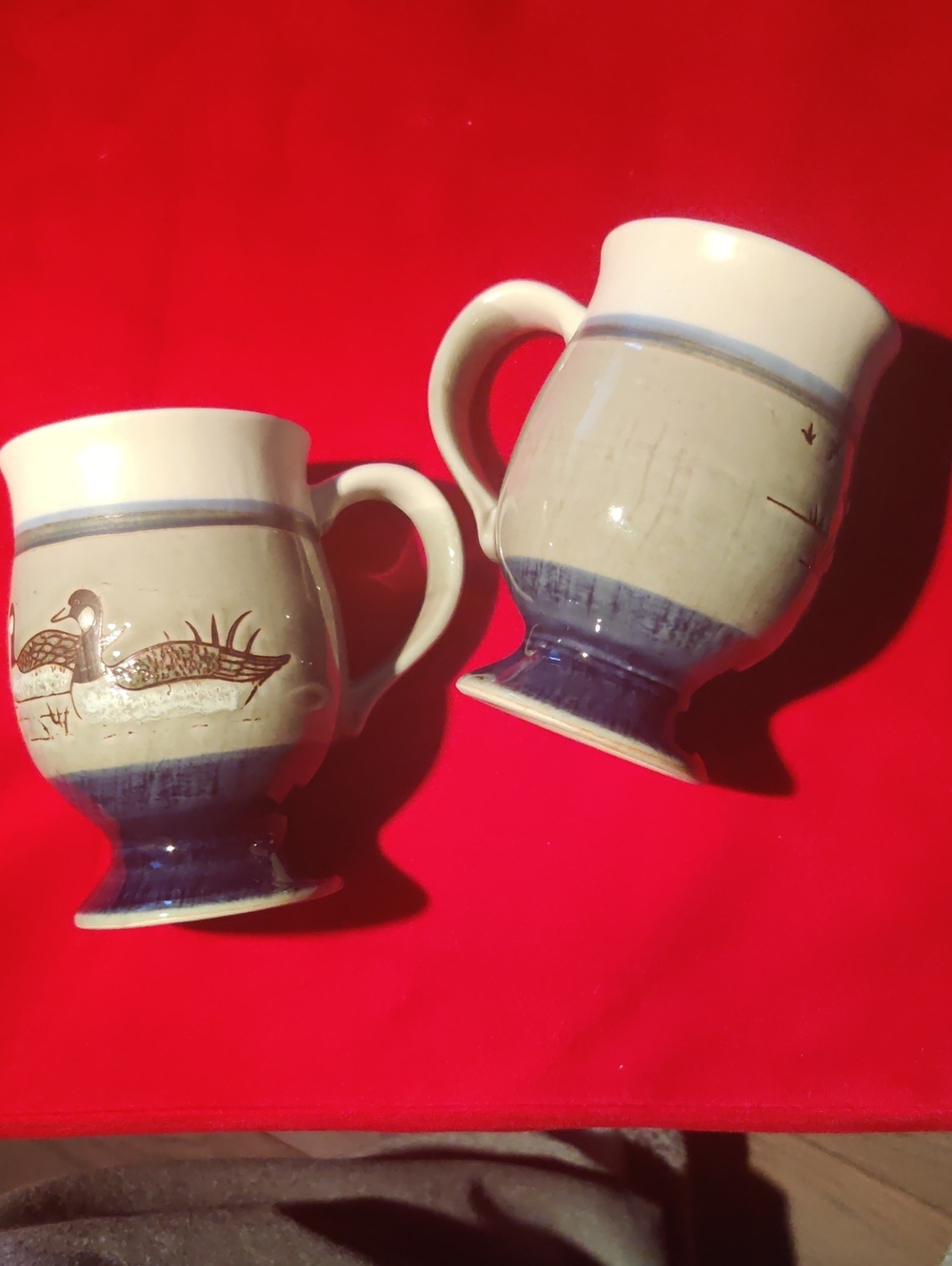 Two Otagiri Duck Footed Mugs New Flawless Condition...